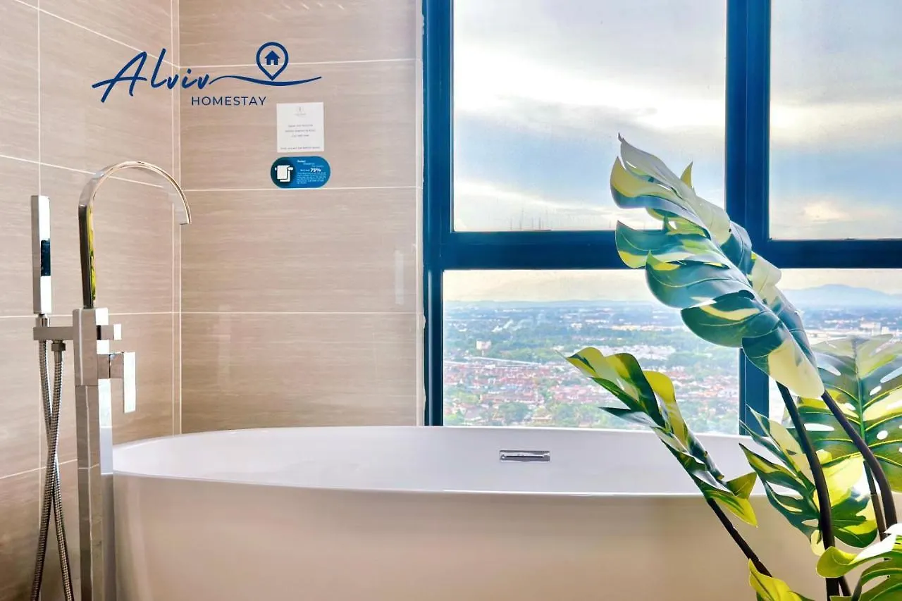 Lägenhet Alviv 99 Suites I 2-4Pax I Luxury Suite I Bathtub I City I 5Min River Cruise Malacca Malaysia